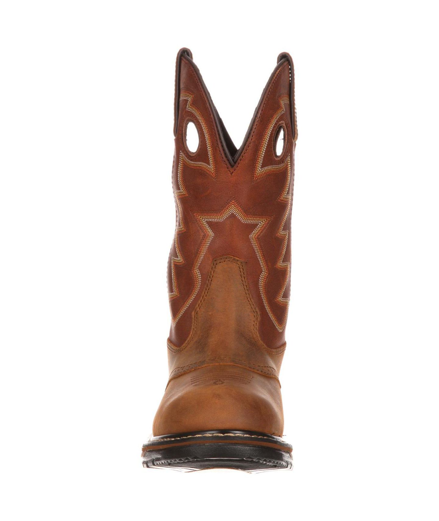 Мужские ботинки ROCKY Original Ride Branson Saddle Roper Waterproof Western Boot, цвет: Коричневый — фото 5