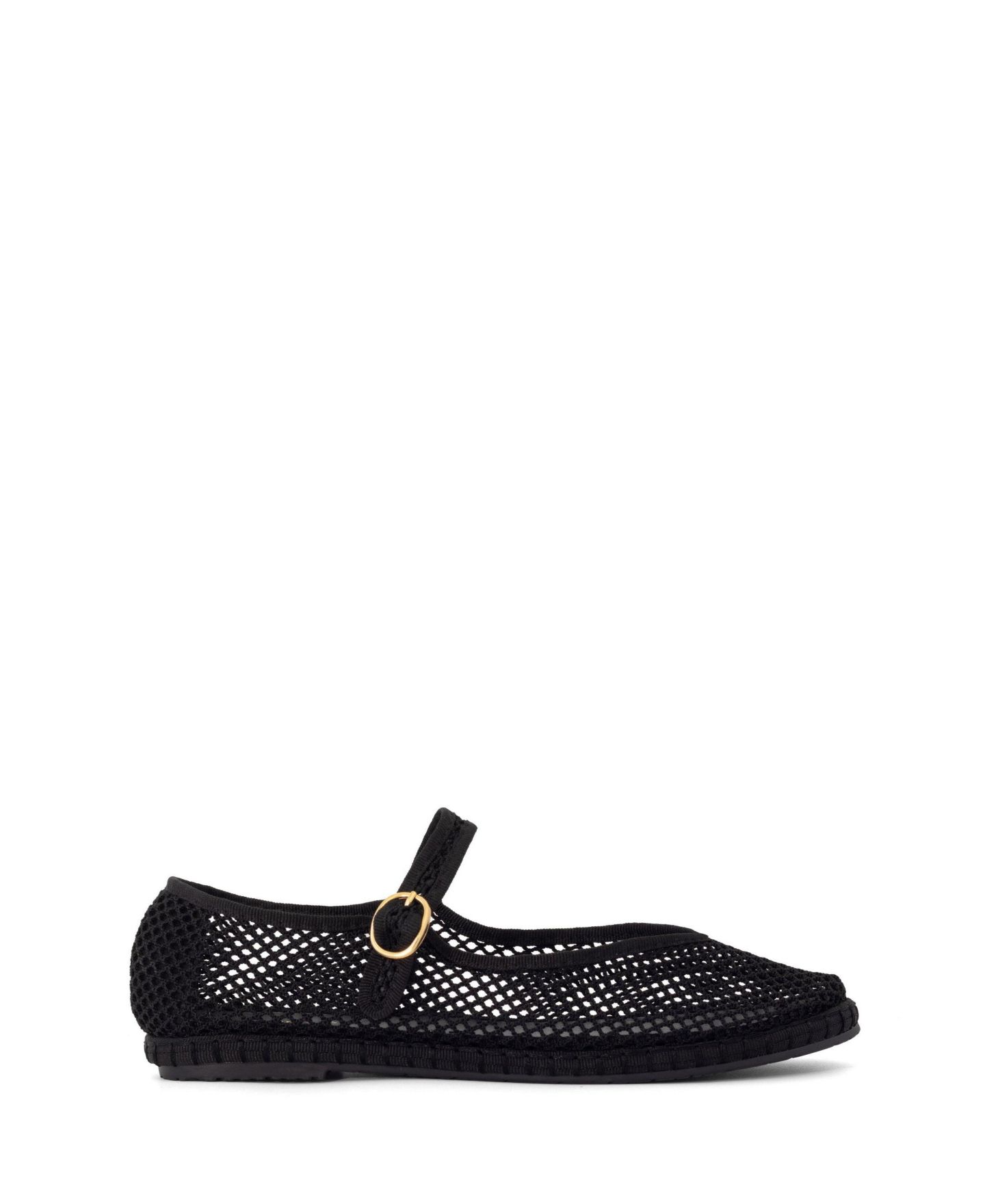 Женские балетки Therapy Australia Alicante Round Toe Mary jane ballet flats, цвет: Чёрный сетчатый — фото 2