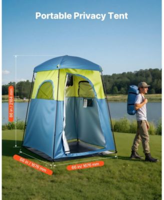 Single-Room Camping Shower Tent with 5-Gallon Shower Bag