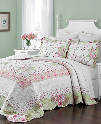 Martha Stewart Collection CLOSEOUT! Emmeline Bedspreads, Created for Macy&#39;s - Quilts ...
