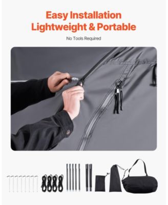 Outdoor Bike Storage Tent for 1 to 2 Bicycles with Dual Zippers