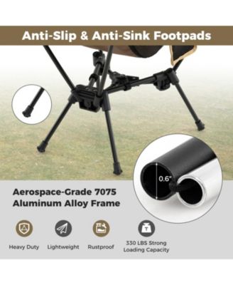 Ultralight Portable Moon Camping Chair with Compact Carry Bag