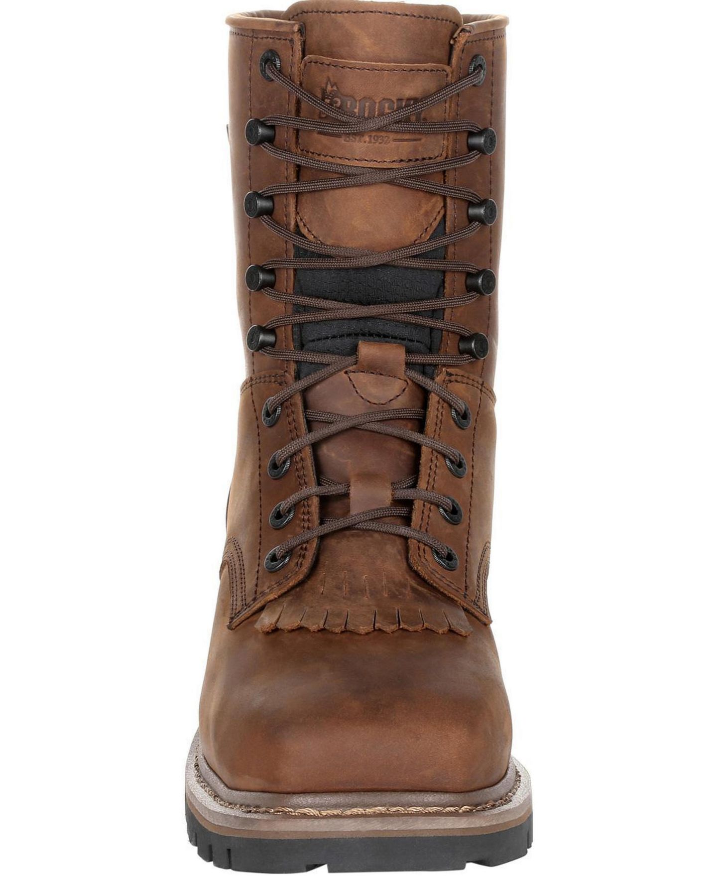 Мужские ботинки ROCKY Square Toe Logger Waterproof Work Boot, цвет: Тёмный коричневый — фото 3