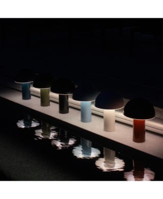 Celia Portable LED Table Lamp with Dome Mushroom Shade