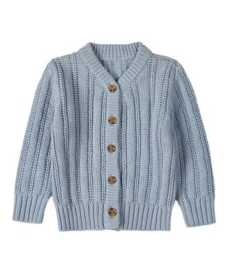 Baby Girls Cozy Oversized Cable-Knit Cardigan Sweater