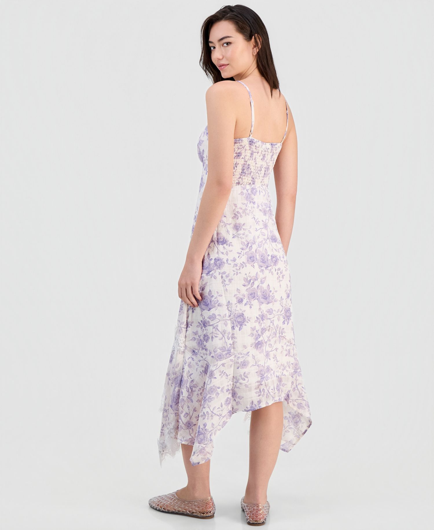 Women's Textured Scoop-Neck Slip Dress