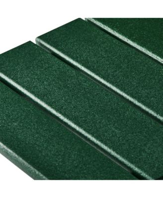 Outdoor Patio HDPE Adirondack Chair With Cup Holder and Table Set