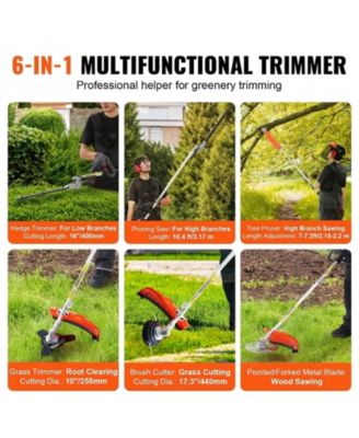 33CC 6-in-1 Multi-Functional Trimming Tools, Gas Hedge Trimmer and More