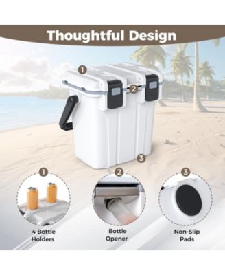 Ultra-Light Injection Molded Cooler 21 QT Hard Ice Chest