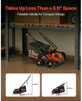 2-in-1 Electric Dethatcher and Scarifier, 13-Inch, 13 Amp Corded Lawn Tool