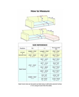 Striped Chenille Couch Cover, 35.4x70.9 inch