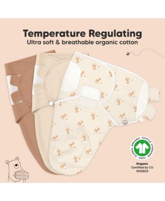 3pk Soothe Baby Swaddle, Organic Baby Swaddle Sleep Sacks, Newborn, Infant Swaddle Sack