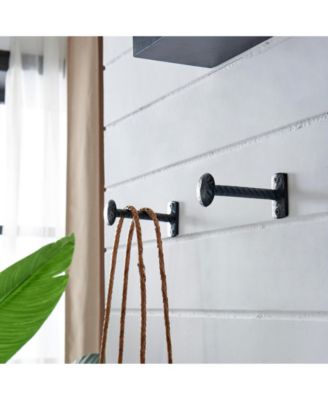 Industrial Nail Head Wall Hooks (Set of 6)