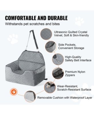 Dog Car Seat Booster 28 in Sponge Fill for up to 55 lbs