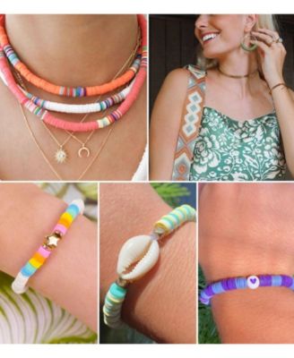 Clay Beads Bracelet Making Kit Letter Charms Friendship Crafts Gifts Ages 8-12