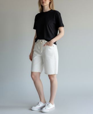Women's Denim Bermuda Shorts
