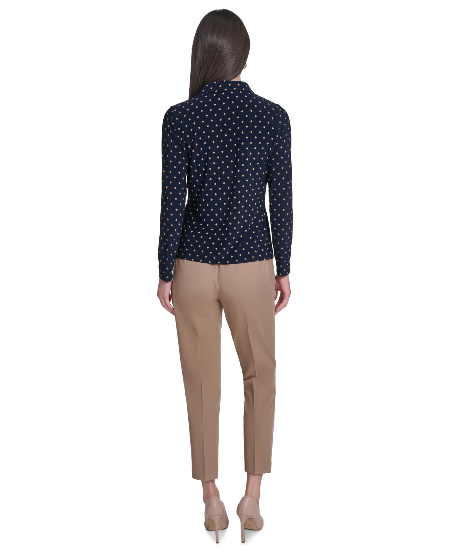 Women's Long-Sleeve Button Up Top