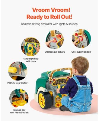 60 Piece Kids Engine Toy with Lights and Sounds, Ages 3+