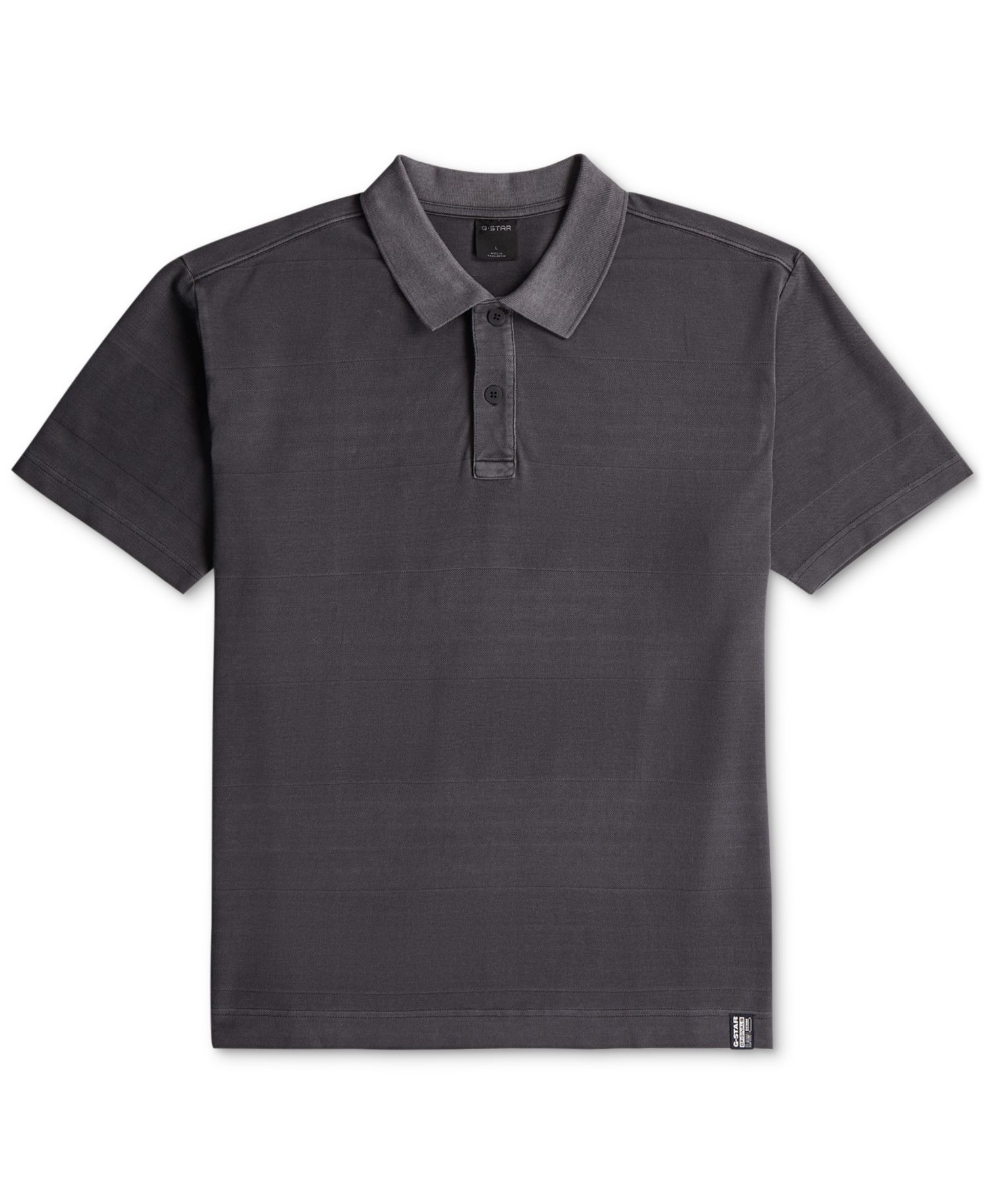 Men's Washed Jacquard Relaxed-Fit Polo Shirt