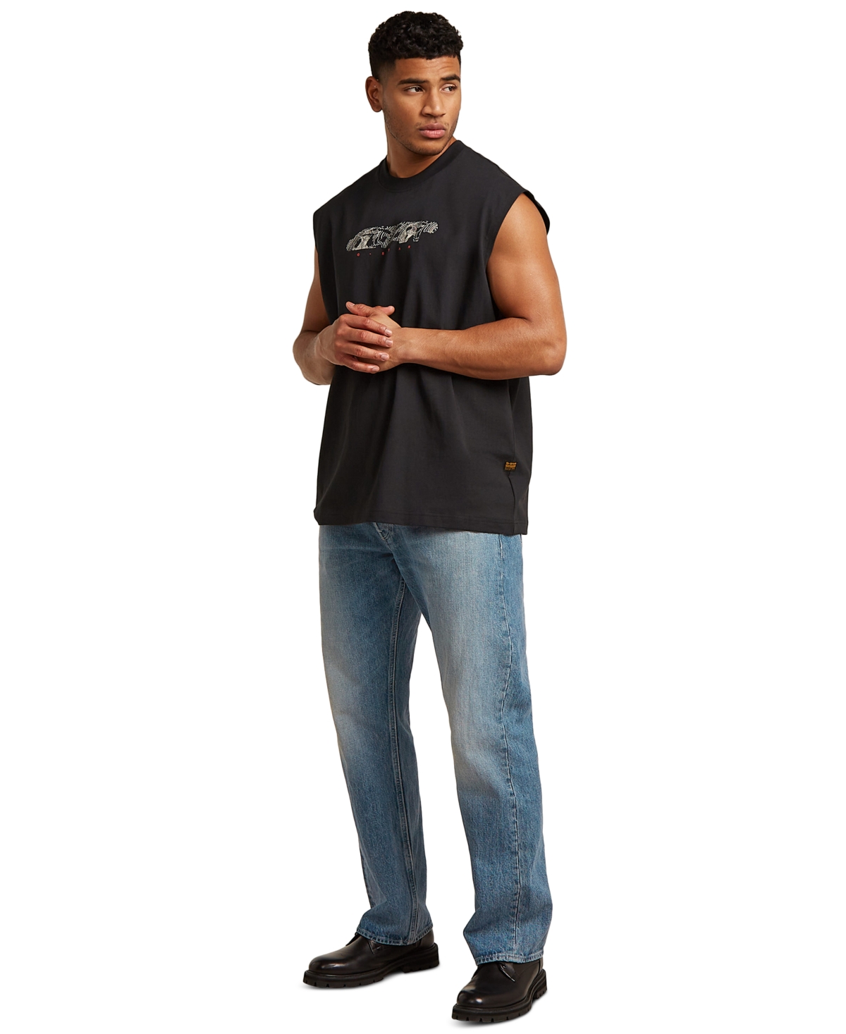 G-Star Raw Men's Graphic Sleeveless T-Shirt