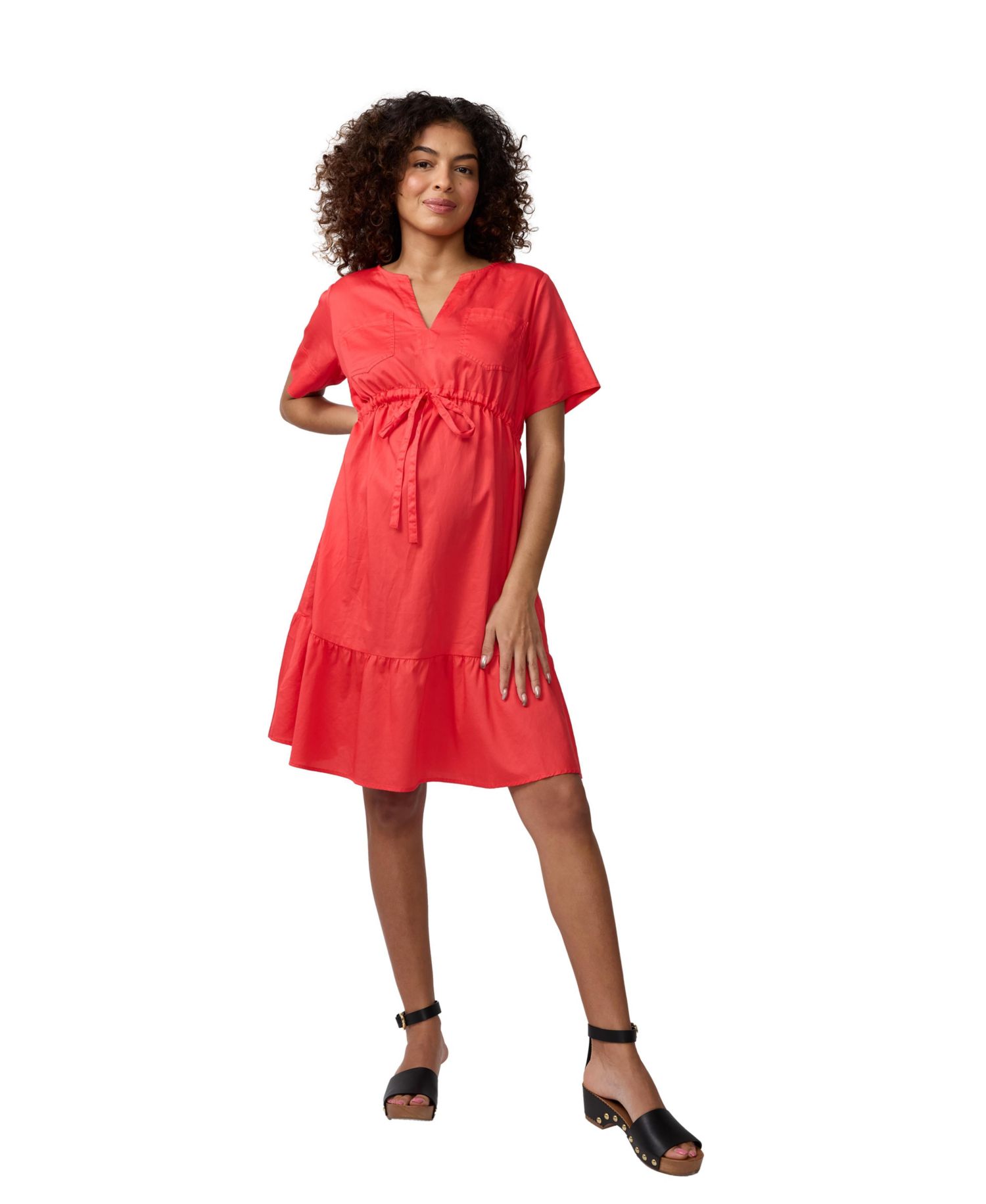 Maternity Ingrid + Isabel Waist Defined Shirt Dress