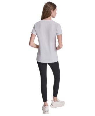 Women's Triple Rhinestone Foil Logo T-Shirt