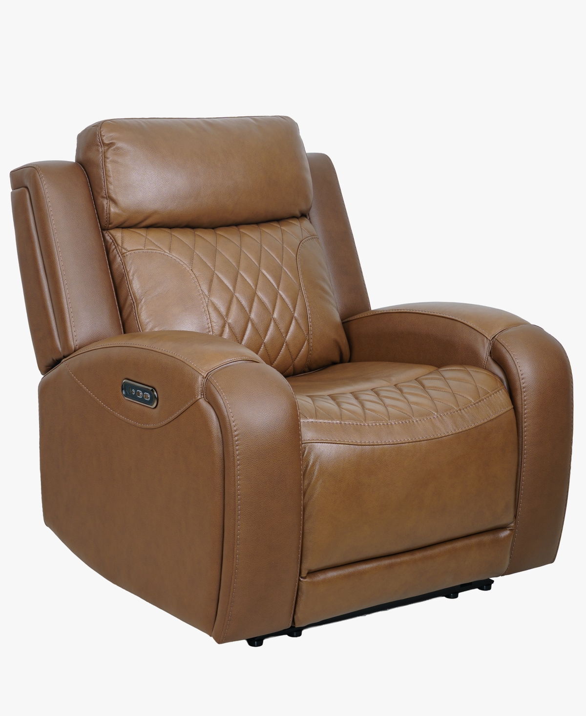 Niccy Leather 41.75" Power Motion Lay Flat Recliner