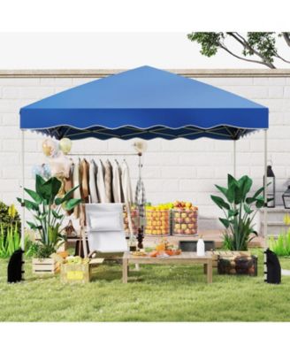 Foldable 10 X 10 Feet Pop up Canopy Tent with Wheeled Bag