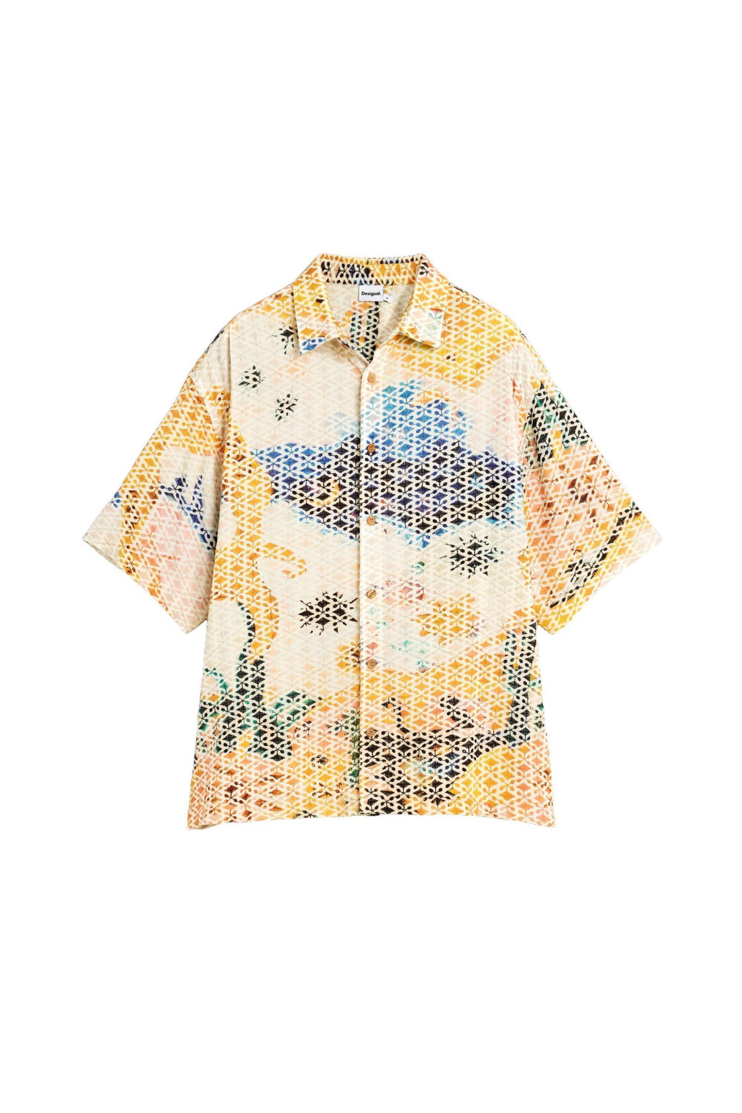 Men's Embroidered printed shirt