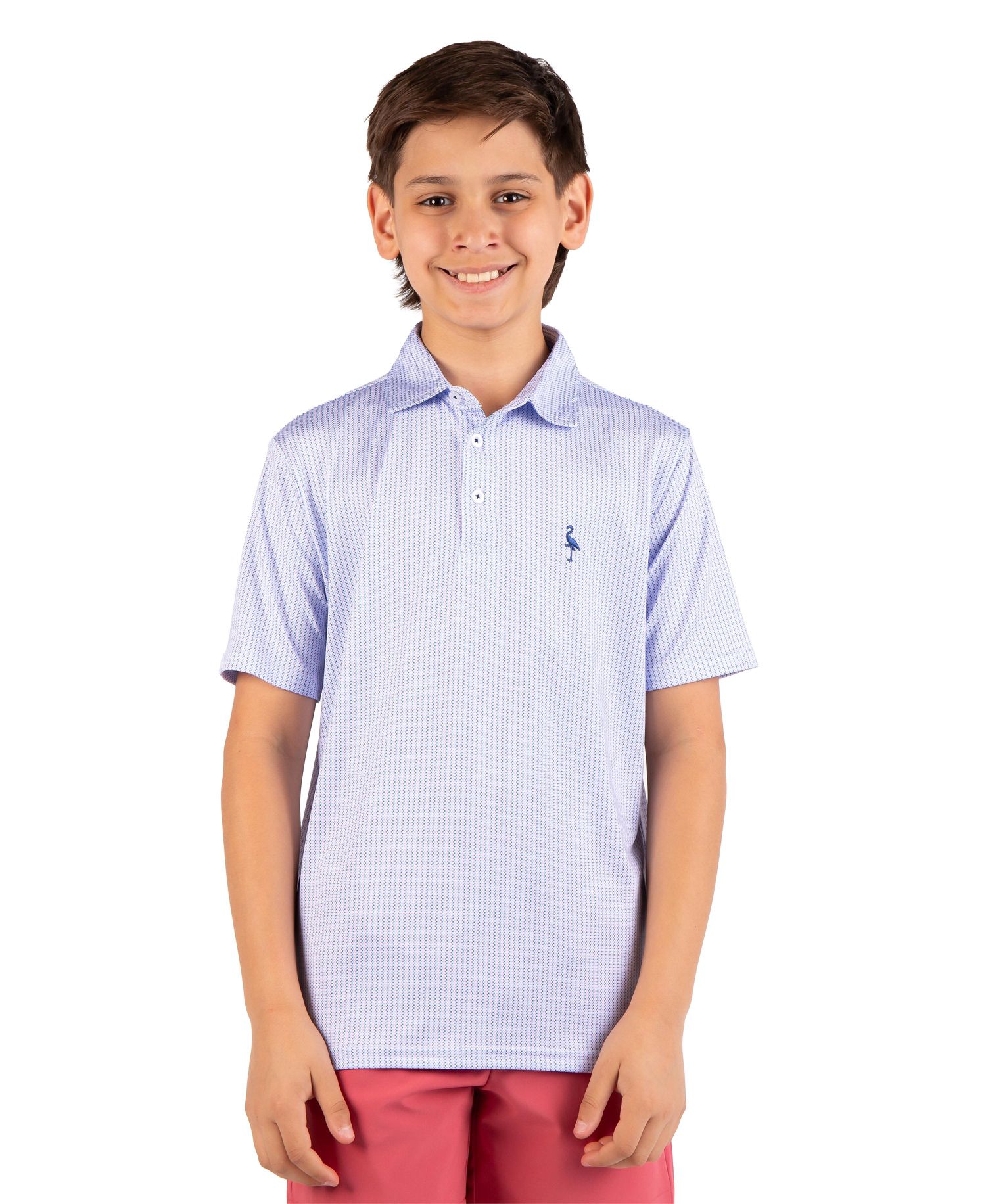 Boys Multi Dots Printed Performance Polo