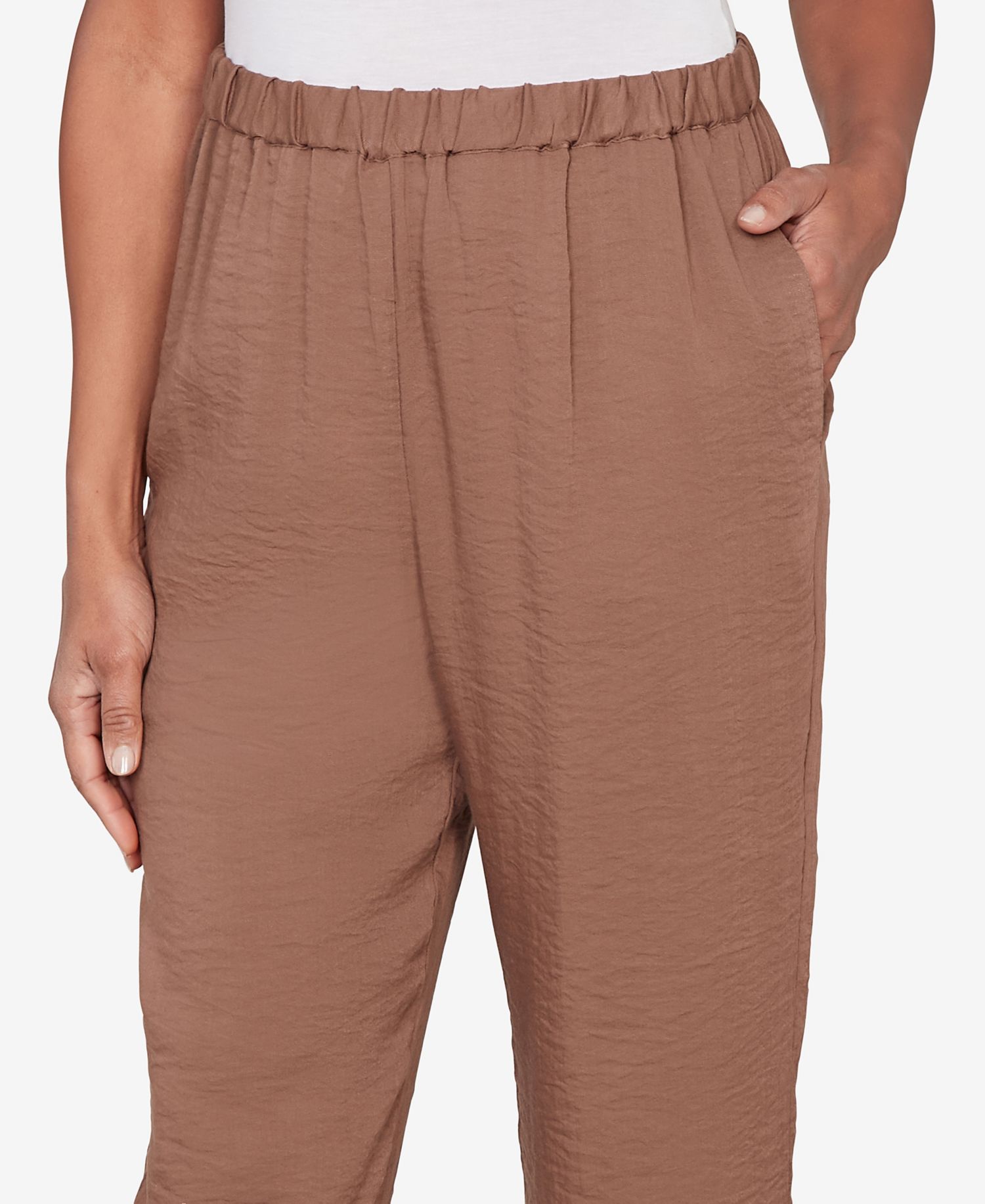 Petite Spice Market Wide-Leg Pull-On Ankle Pants