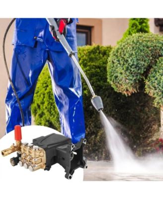 Pressure Washer Pump, 4400 PSI, 1" Shaft Triplex Plunger for Power Washers