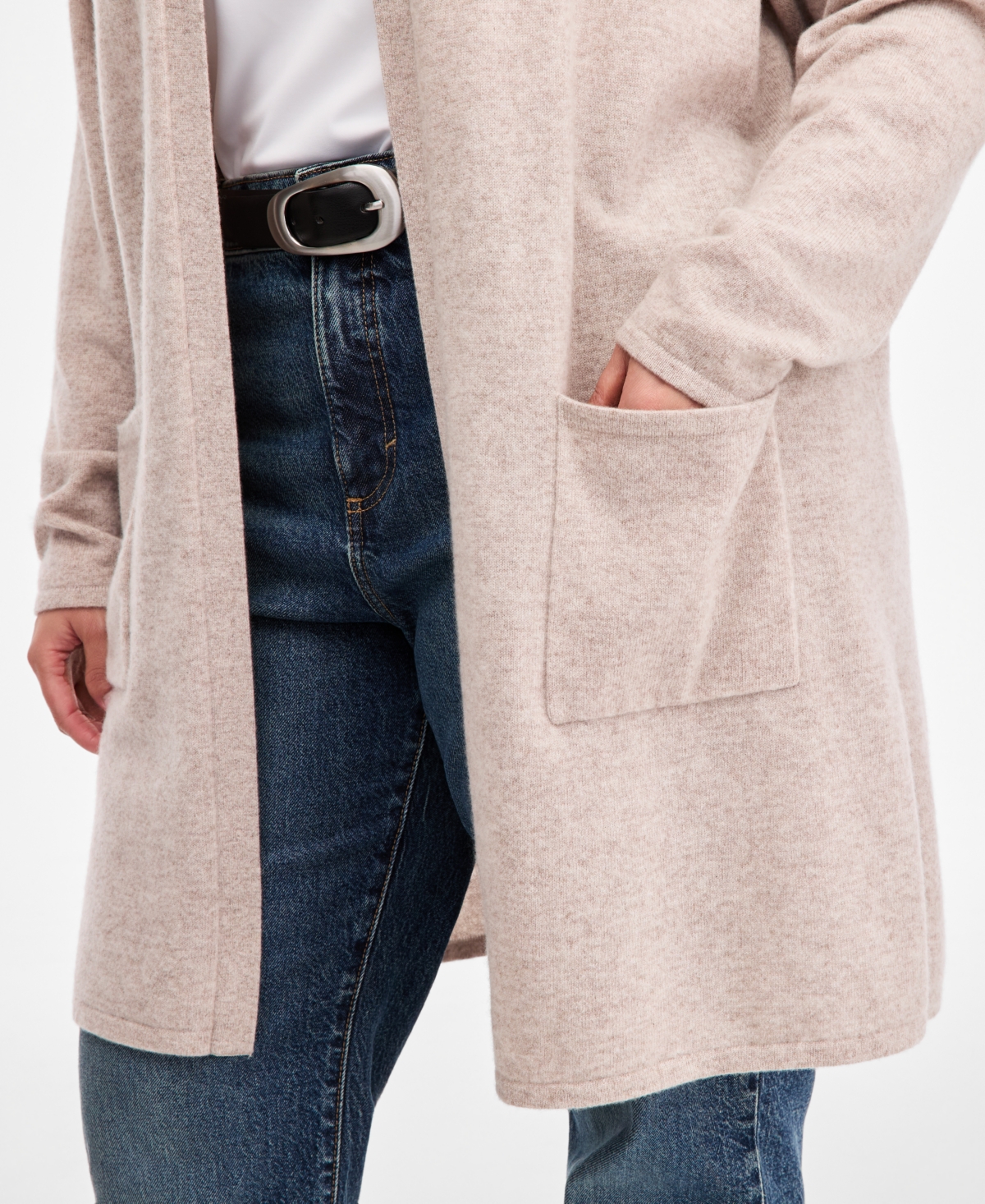 Charter Club Plus Size Hooded 100% Cashmere Cardigan, Macy's Exclusive