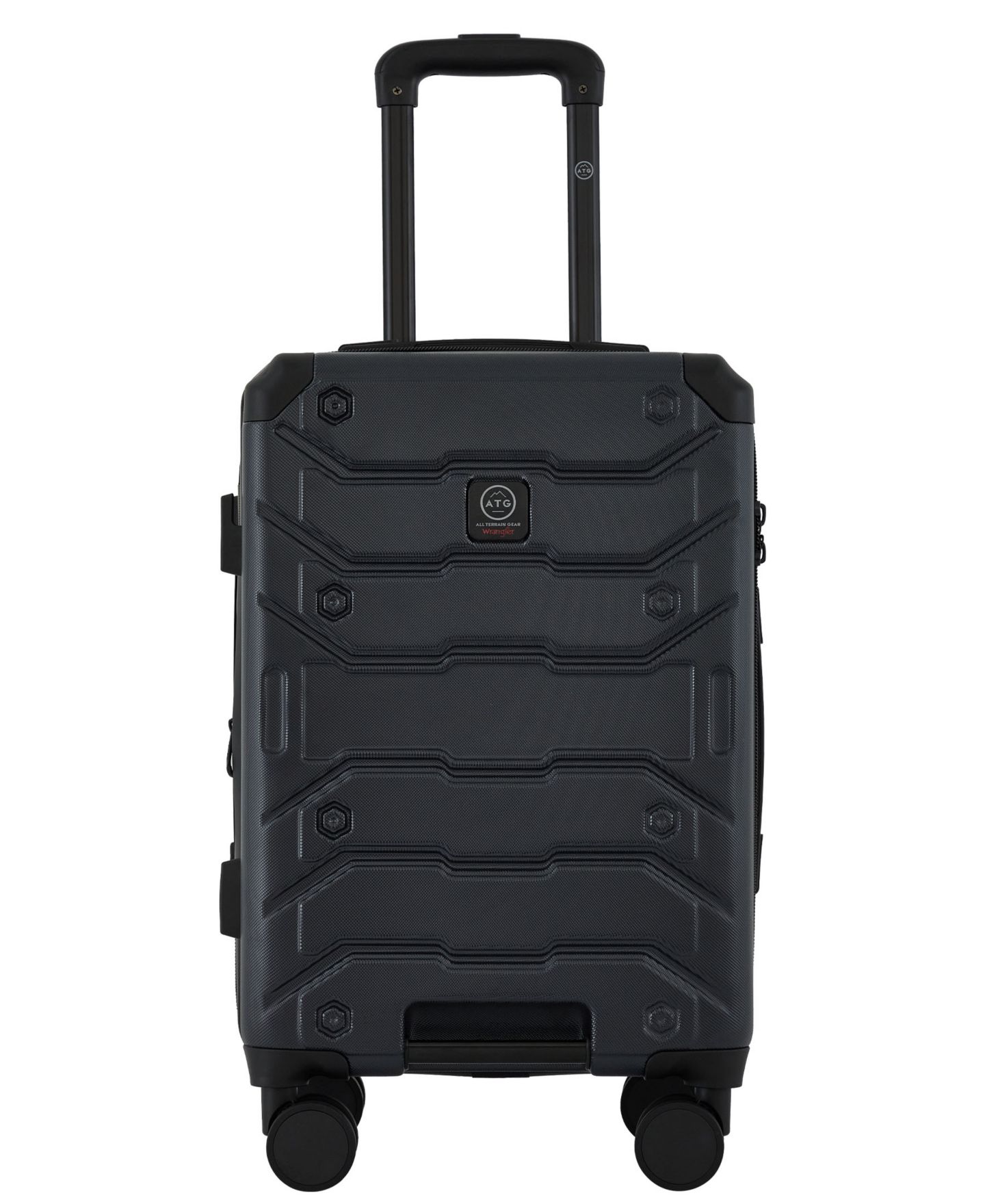 Чемоданы Wrangler Trailway 4-Piece Hardside Luggage Set, цвет: Чёрный — фото 2