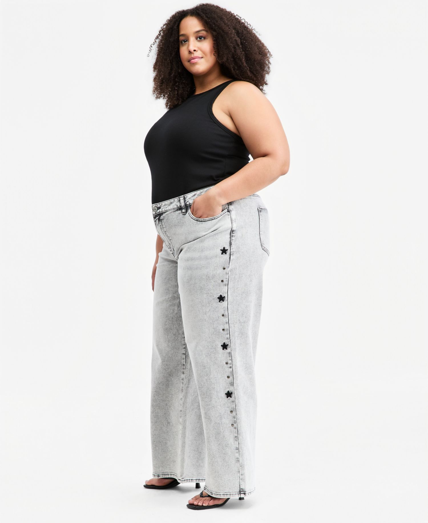 Trendy Plus Ultra 90's Studded Jeans