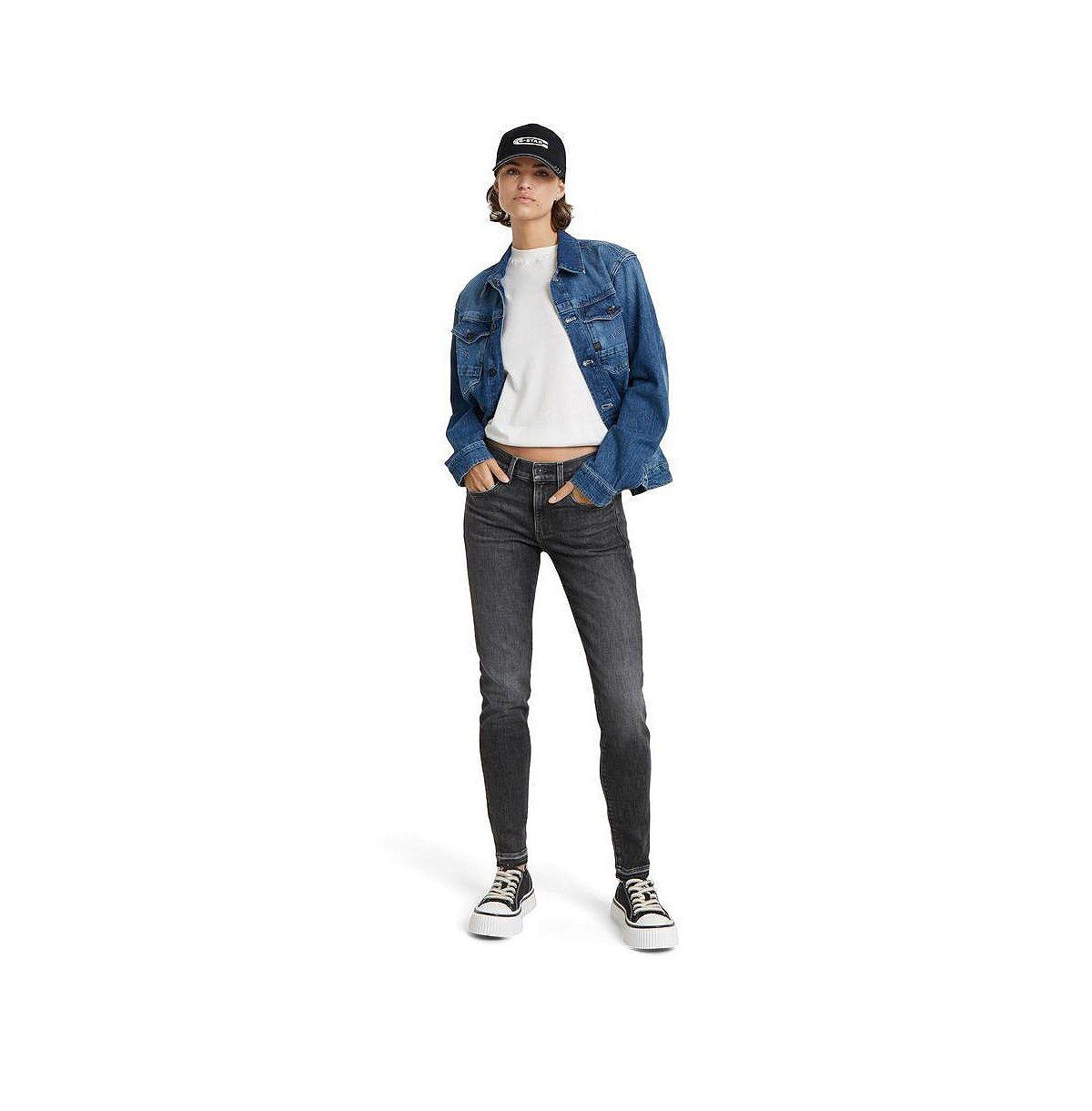 G-Star Women's Lhana Skinny Jeans view 3 — MAYCSS fashion products