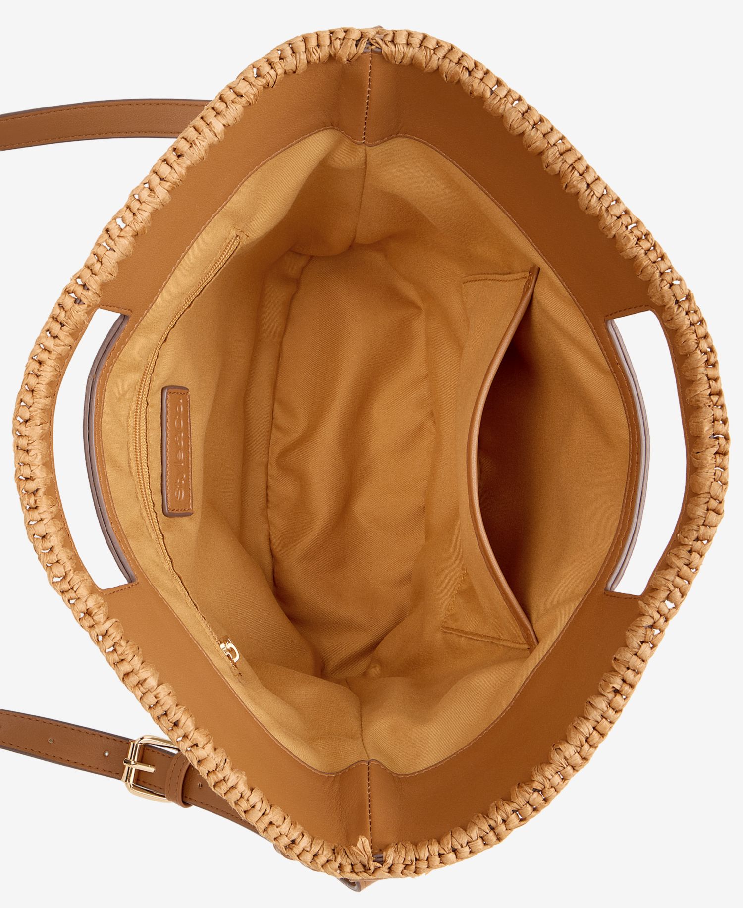 Straw Curve Top Clutch Bag