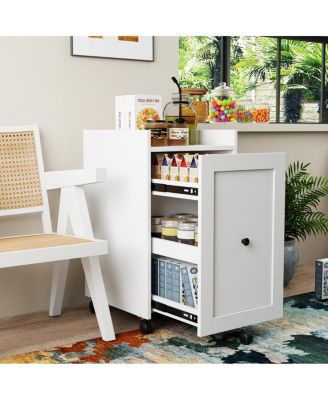 Sliding Pantry Snack Organizer with Wheels