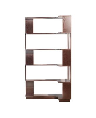 90cm Freestanding Corner Bookshelf with Anti-Tip Device