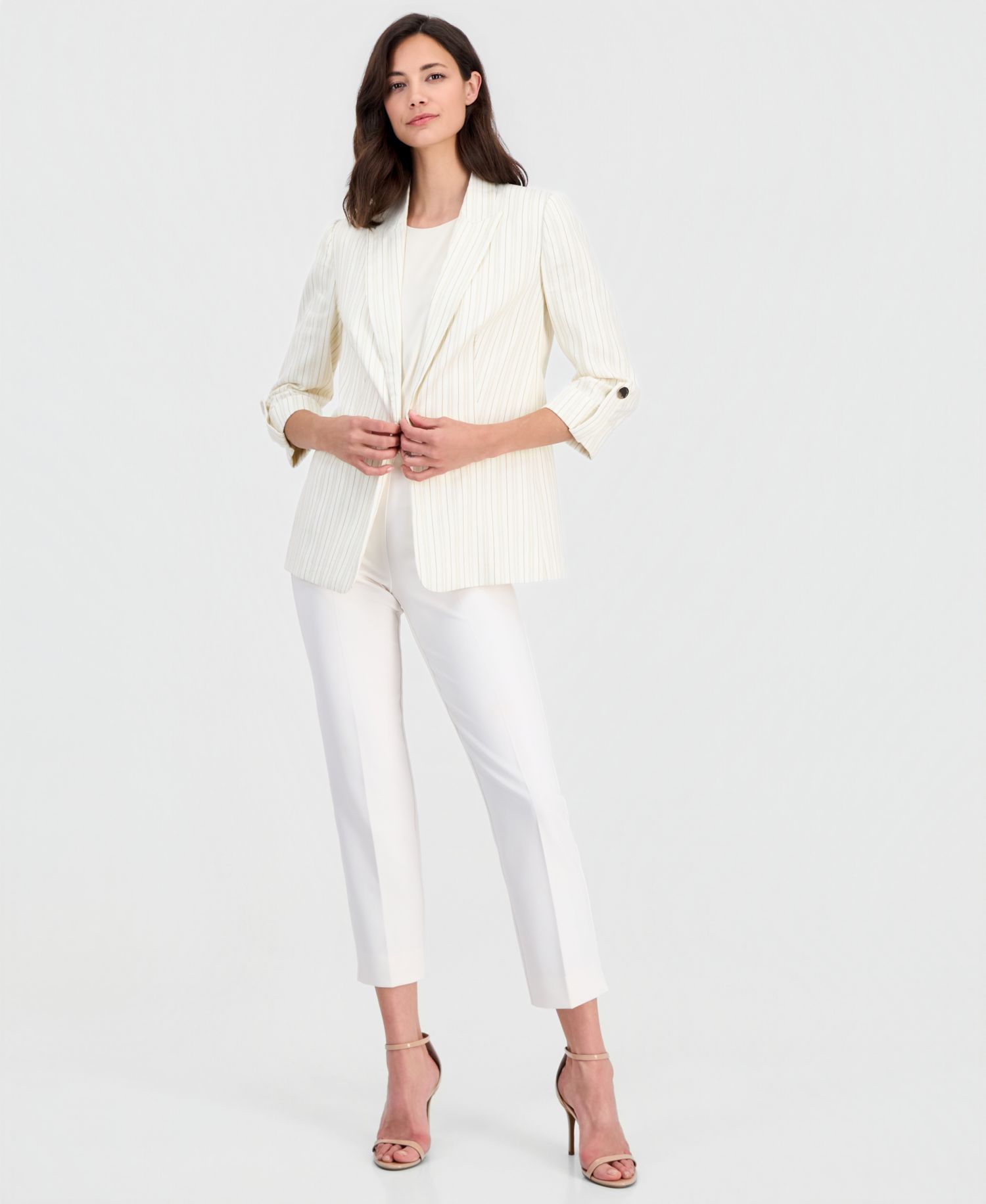 Women's Peak-Lapel Long-Sleeve Blazer