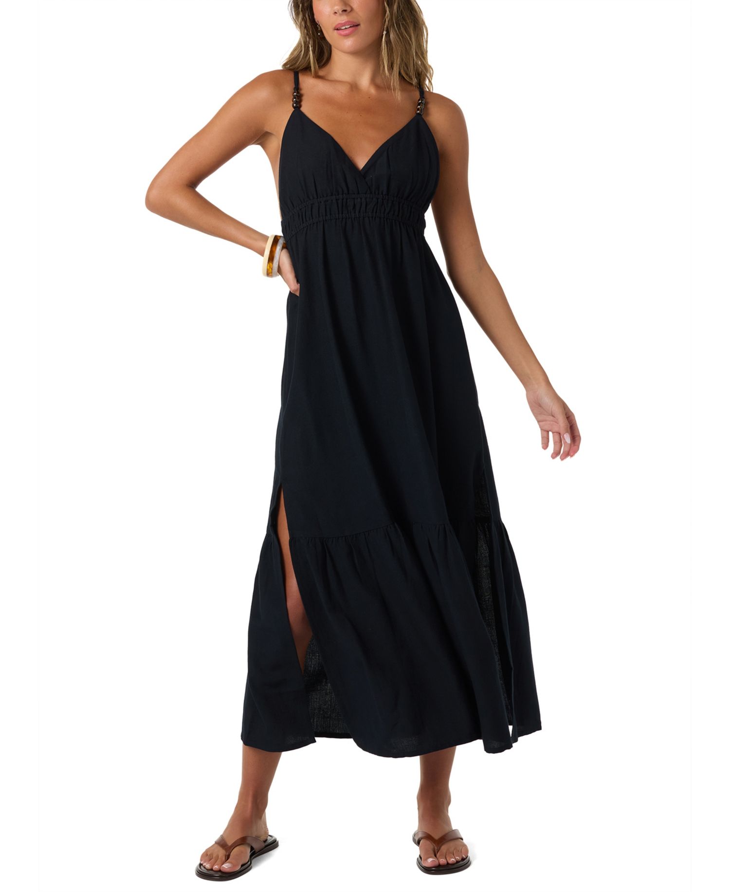 Women's Julez Beaded V-Neck Solid Dress