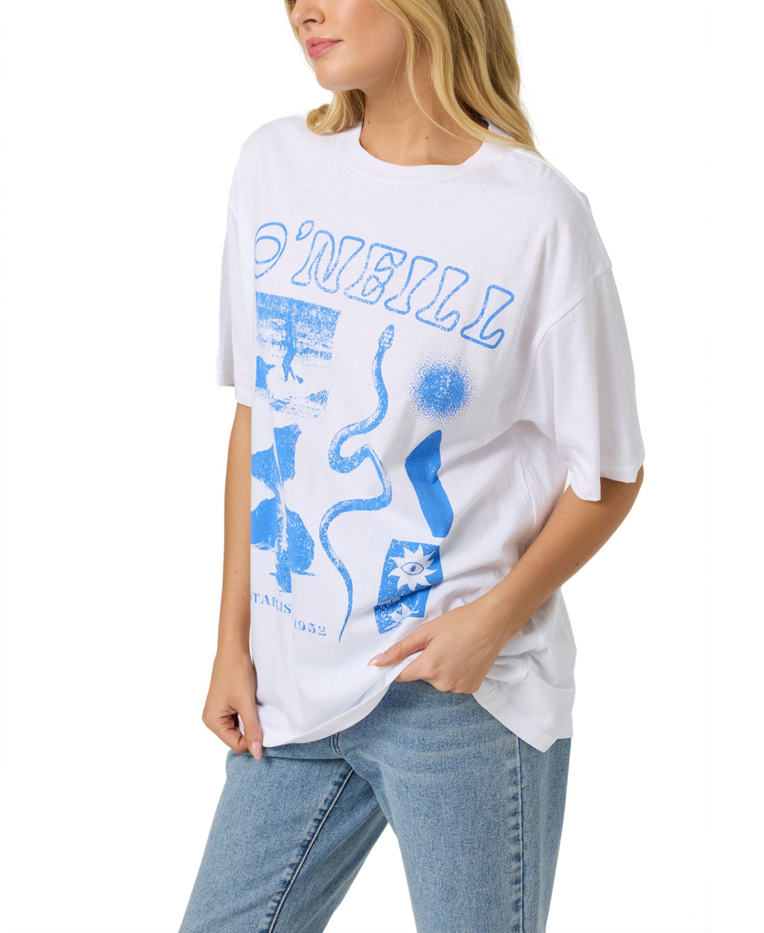 Women's Tropic Meltdown Oversized Crewneck Cotton T-Shirt