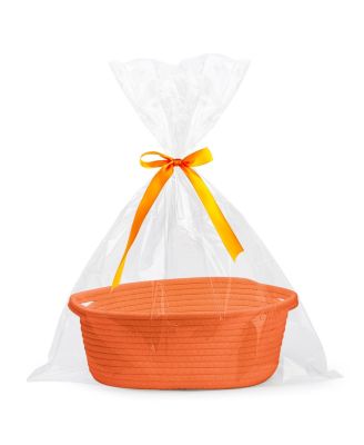 Woven Basket Gift Storage Rope Handles