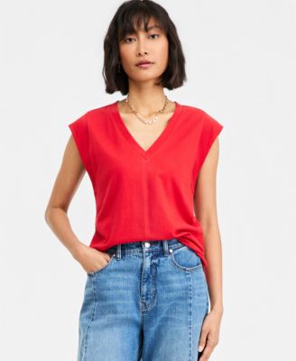 Women's V-Neck Jersey Top