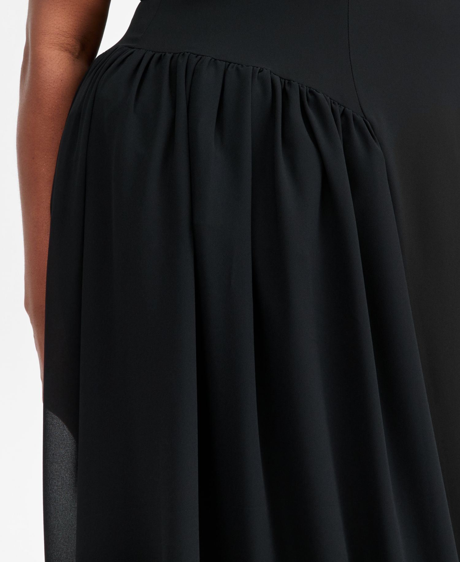 Plus Size Drop-Waist Midi Dress