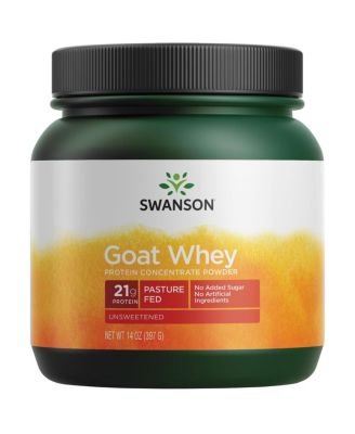 Swanson Goat Whey Protein Concentrate 14 Ounce (397 g) Pwdr