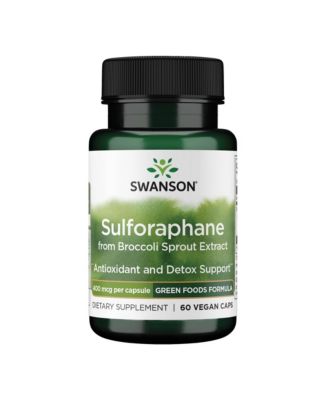 Sulforaphane Broccoli Sprout Extract, Cellular, GI and Liver Health, Standardized 0.4% Sulforaphane, 400 mcg, 60 Veggie Capsules