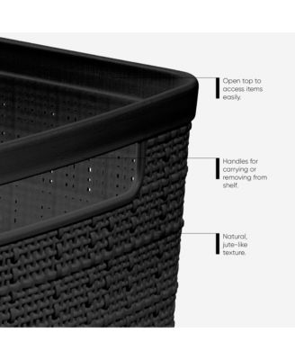 Jute Decorative Plastic Storage Baskets Bins Gift Basket