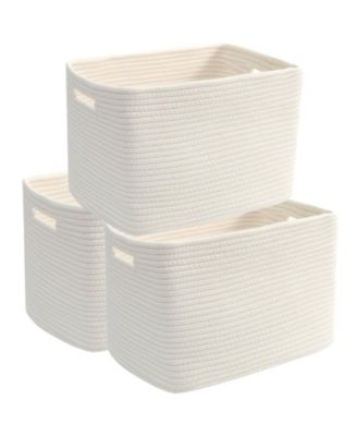3 PACK Woven Storage Baskets Organizing Bins Home Organization Gift Basket