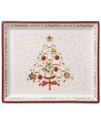 Villeroy Boch Winter Bakery Small Rectangular Cake Plate Reviews Serveware Dining Macy S